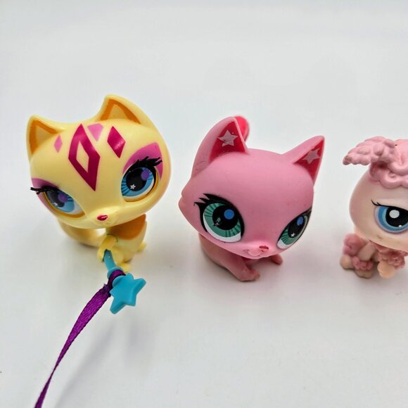 Littlest Pet Shop LPS Lot Cat #2768 Cat #2851 Poodle #48 German Shepherd #112 St - Picture 3 of 16